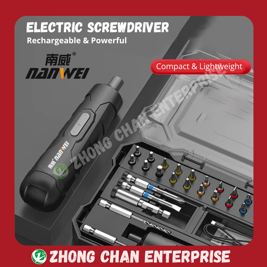 NANWEI 4.2V Mini Electric Screwdriver Set - 图片 2