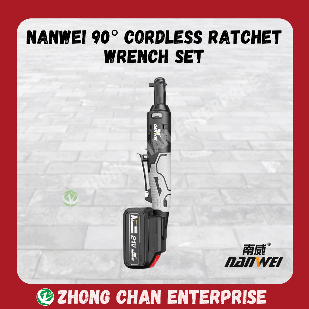 NANWEI 90° Cordless Ratchet Wrench Set