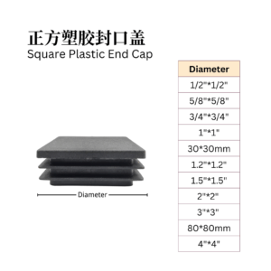 Square Plastic End Cap