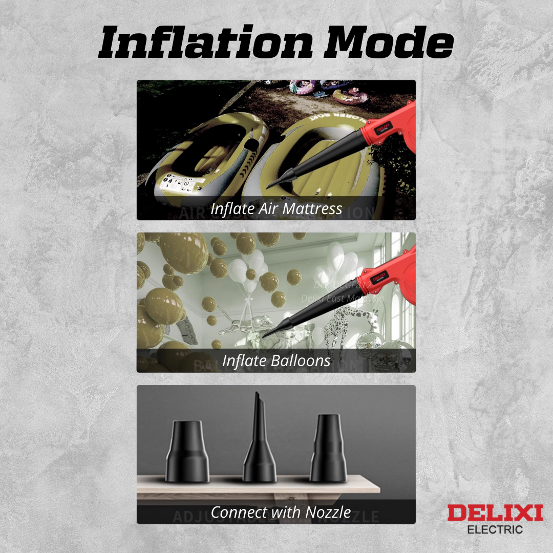 DELIXI 21V Cordless Blower | High Power | Industrial & Home Use - Image 4
