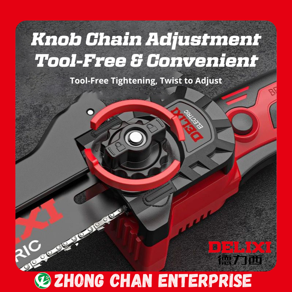 DELIXI 21V 8-Inch Cordless Pole Saw & Pruner – 200mm, 5400RPM Power - Image 6