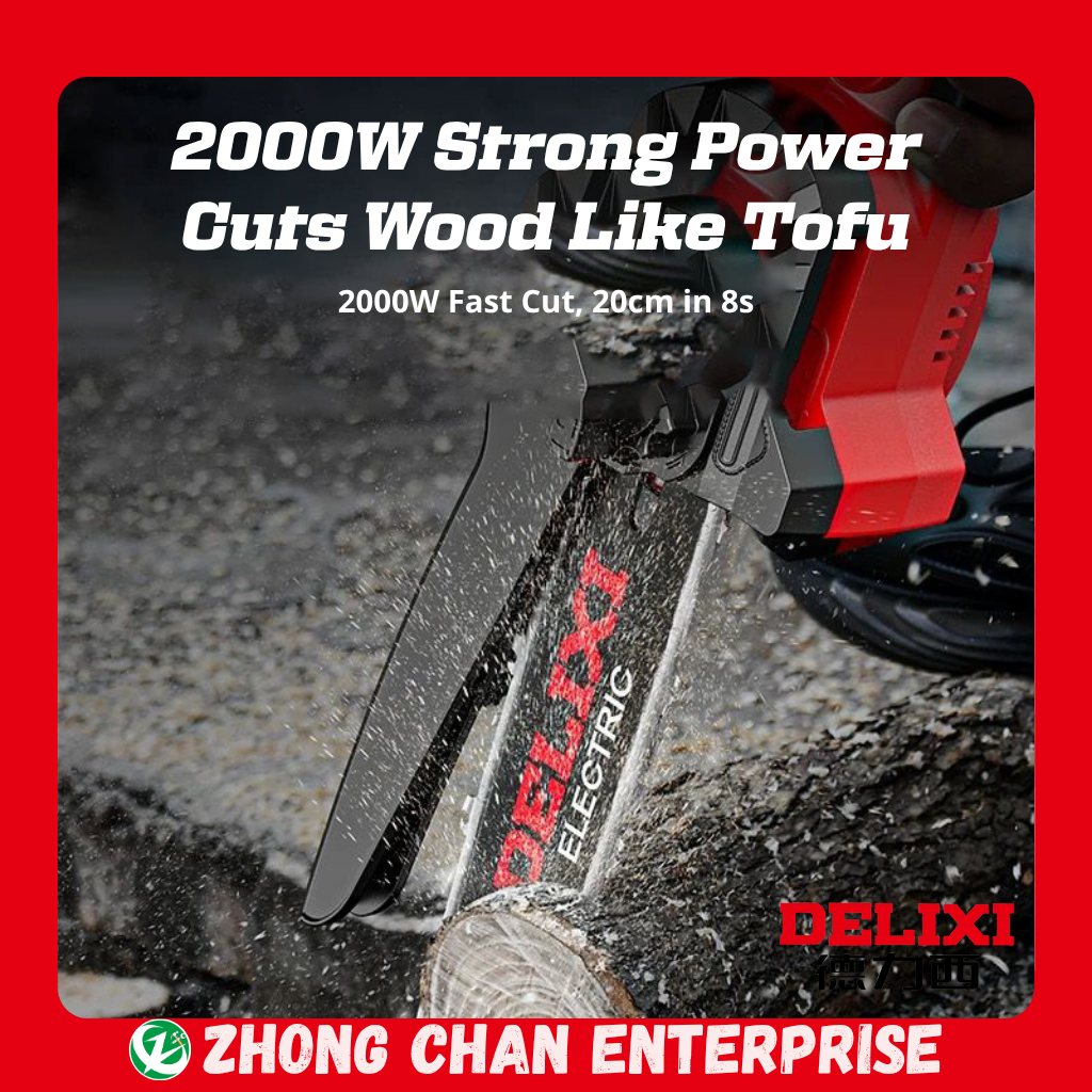 DELIXI 21V 8-Inch Cordless Pole Saw & Pruner – 200mm, 5400RPM Power - Image 5