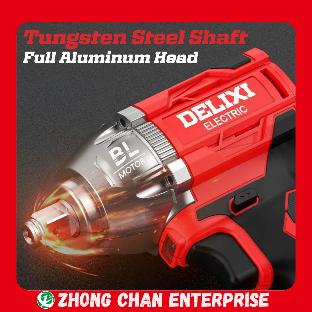 DELIXI 21V Cordless Impact Wrench – Heavy Duty with 6.0Ah Batteries - Image 5