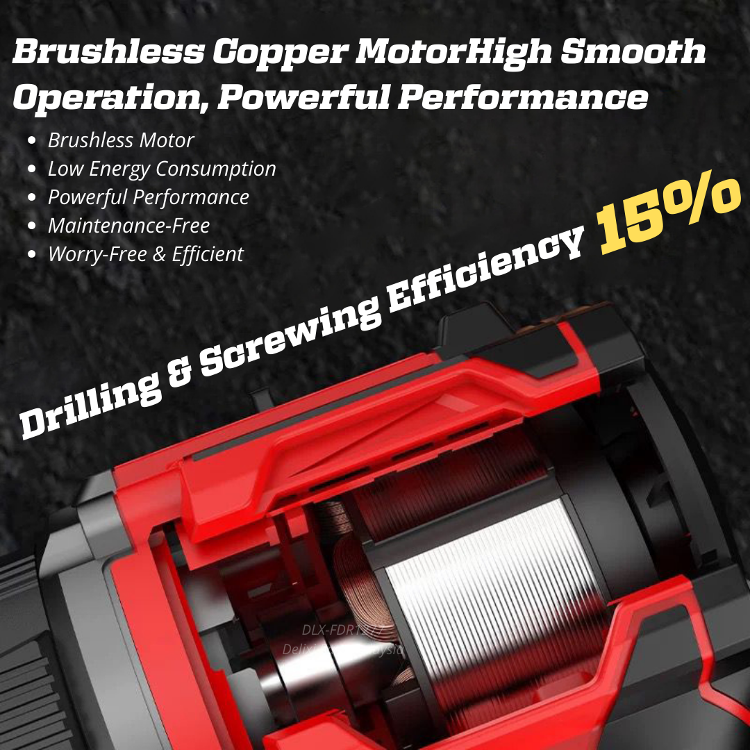 DELIXI 21V Cordless Impact Drill – High Torque & Wide Range - 图片 4
