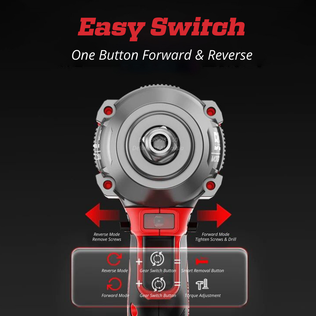 DELIXI 21V Cordless Impact Wrench – 600N·m High Torque - 图片 6