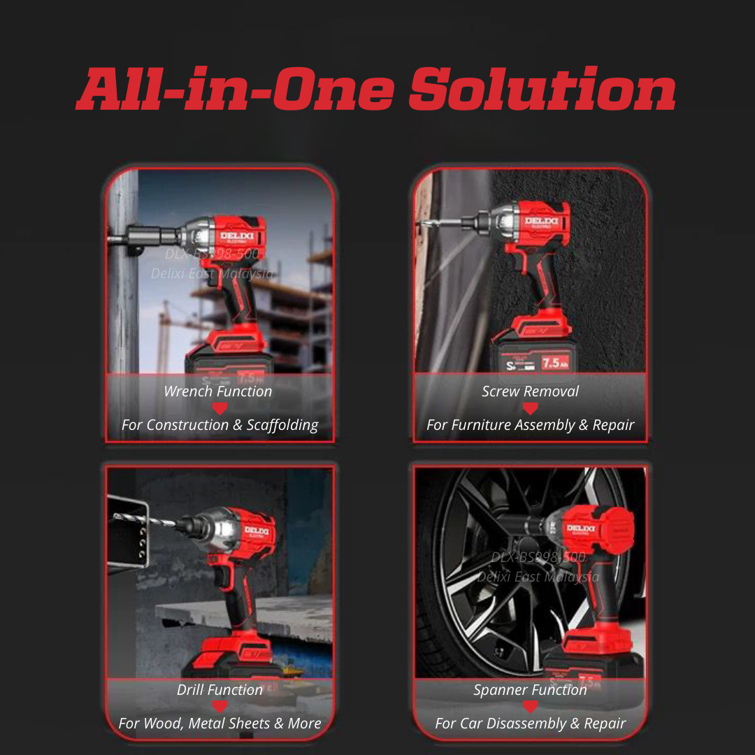 DELIXI 21V Cordless Impact Wrench – 600N·m High Torque - 图片 5
