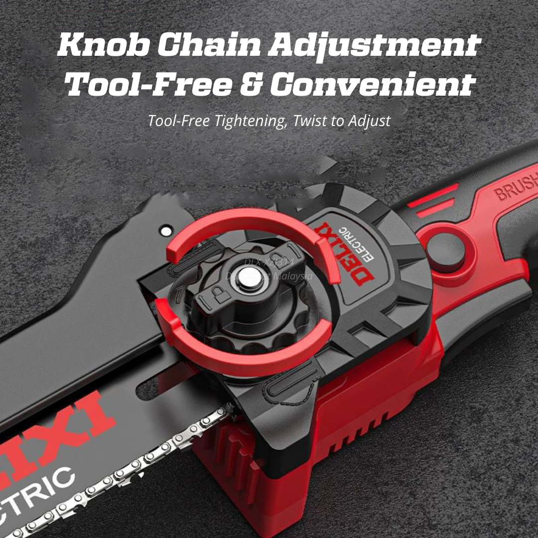 DELIXI 21V 8-Inch Cordless Pole Saw & Pruner – 200mm, 5400RPM Power - Image 3